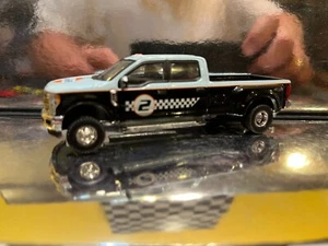 1/64 2019 FORD F-350 LARIAT DUALLY GULF OIL COLORS BLUE AND BLACK - Picture 1 of 4