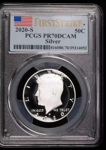2020 S Half Dollars Kennedy PCGS PR-70 DCAM Silver First Strike Cover