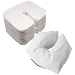 500 DISPOSABLE FACE CUSHION COVERS-MASSAGE CRADLE PILLOW - FLAT HEADREST SHEET - Picture 1 of 4