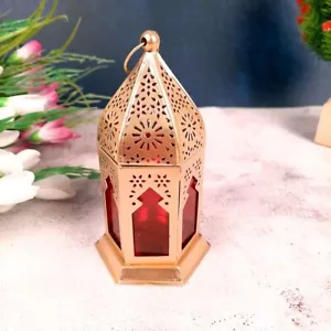 Moroccan style, Hanging glass Tealight Candle Holder Lantern Home & Garden Xmas - Picture 1 of 6
