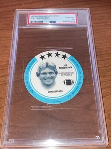 1981 MSA Holsum Disc Joe Theismann Washington Redskins Graded PSA 10 GEM MT Pop5 - Picture 1 of 3