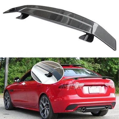 For Jaguar XE XF XJ 46" Carbon Style Sport Rear Trunk Spoiler Racing Wing Lip GT Foto 1 de 4