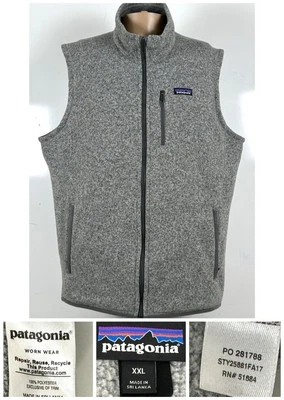 Morgan Stanley Patagonia Better Sweater Fleece Vest Men 2XL Grey Heather 25881 - Image 1 of 4