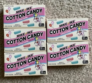 5 X Mike and Ike Cotton Candy Chewy Candy 4.25 OZ Box NIB - Bild 1 von 3