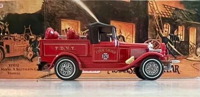 Matchbox Models Of Yesteryear 1930 Ford Model 'A' Battalion Chiefs FD YFE12 - Image 1 of 4