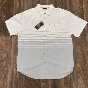 Under Armour Fishing Shirt Men's XL White Gray Backwater Short-Sleeve 1290762 - Picture 1 of 8