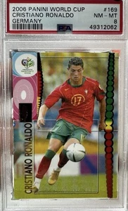 Card Panini 169 Cristiano Ronaldo Mundial 06 PSA 8 - Imagen 1 de 2