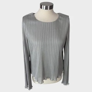 Blusa La February Pequeña Verde Salvia NUEVA NUEVA CON ETIQUETAS Manga Larga Poliéster y Forrada - Imagen 1 de 9