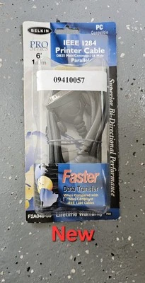 BELKIN PRO SERIES IEEE 1284 PARALLEL PRINTER CABLE 6 Feet - Image 1 of 2