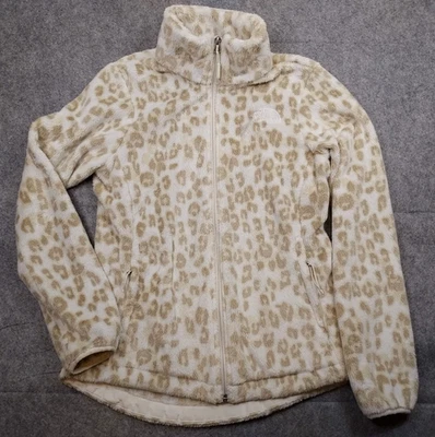 THE NORTH FACE Osito Fleece Jacket Womens Small Leopard Print Full Zip Outdoor - Image 1 of 4