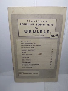 Vintage vereinfachte populäre Song-Hits für die Ukulele mit Worten und Musik - Bild 1 von 4