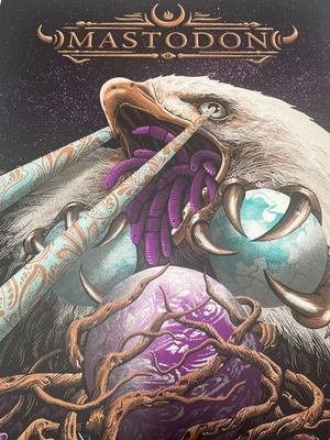 Mastodon Concert Poster Las Vegas 2019 Silkscreen Print by Neal Williams 100/135 - Image 1 of 4
