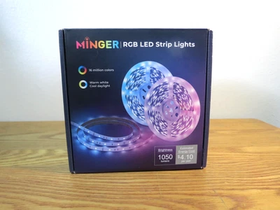 MINGER LED Strip Lights,,2x5M/2x16.4ft 36W H6139 - Image 1 of 3