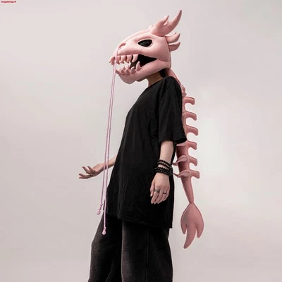 Dinosaurio Esqueleto Juguete de Peluche Halloween Disfraz Disfraz Usable Máscara Sombrero Tocado Foto 1 de 4