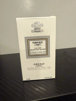 Spray perfume Creed Silver Mountain Water EDP .33 fl oz 15 ml tamaño de viaje Foto 1 de 3