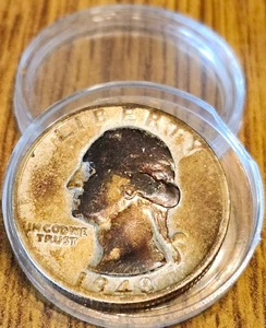 15% OFF SALE Rare 1948S Washington Quarter Mint Mark Error 90% Silver • Vintage - Picture 1 of 2