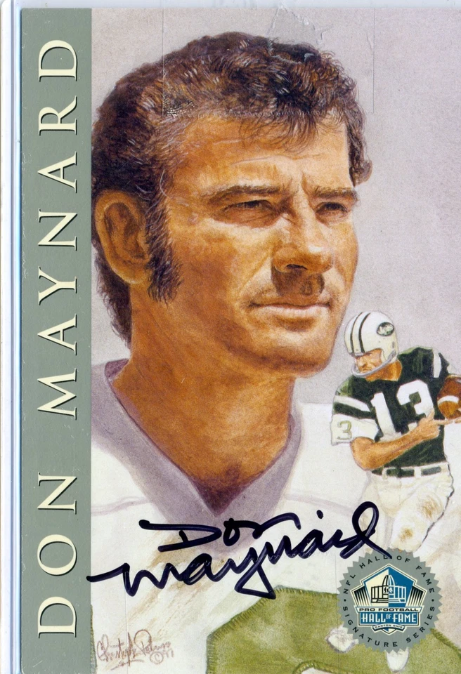 Don Maynard 1998 HOF Hall Fame Signature Series  Platinum /2500 Autograph Auto - Image 1 of 1