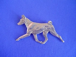 Basenji Pin TROTTING #40A Pewter SightHound Dog Jewelry by Cindy A. Conter  - Picture 1 of 1