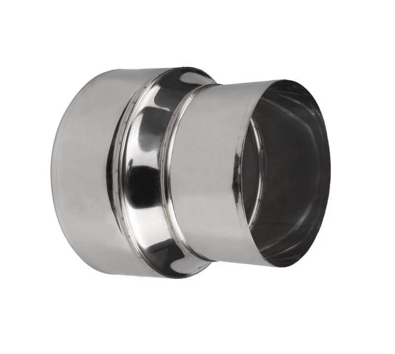 Stainless Steel Flue Liner Reducer / Tubing Connector Chimney Adaptor Stove Pipe - Image 1 of 1