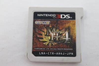 Monster Hunter 4 Nintendo 3DS Japanese Video Game Capcom Cartridge Tested - Image 1 of 2