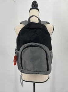 Mochila para niños Wonder Nation correas ajustables L15" x W14" negra y gris nueva - Imagen 1 de 7