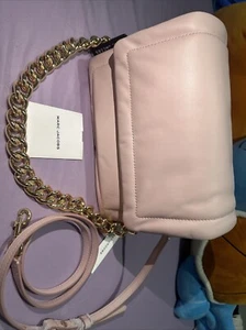 MARC JACOBS Pillow Soft Leather Shoulder Bag In Peach Whip - Picture 1 of 8
