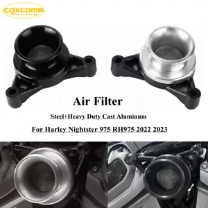 Replace Air Filter Cleaner Velocity Stack Intake Kit For Harley Nightster RH975 - Foto 1 di 13