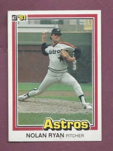 Paquete afilado fresco 1981 Donruss #260 Nolan Ryan Astros Hof .99 Sh V404 - Imagen 1 de 2