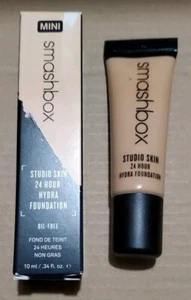 NEW Smashbox Studio Skin 24Hr Hydra Foundation Mini 2.2 Light Medium -Warm Peach - Picture 1 of 1