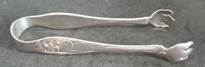 Silver plate vintage Victorian antique claw sugar tongs / nips - Picture 1 of 7