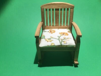 Sedia a Dondolo Di Vero Legno Di Reutter - Immagine 1 di 2