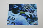 CARLOS PENA SIGNED AUTOGRAPH 8x10 PHOTO - TAMPA BAY RAYS ALL-STAR, TIGERS, PSA