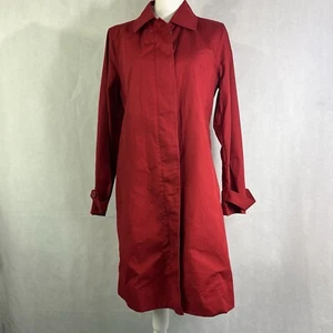 GAP Damen Trenchcoat Rot Knopfleiste Vintage Y2K Größe M - Bild 1 von 8