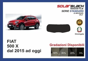 pellicola oscurante vetri Fiat 500 X dal 2015 ad oggi kit lunotto STANDARD - Imagen 1 de 1