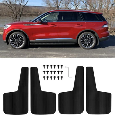 For Lincoln Aviator 1998-2025 4PCS Wide Rally Mud Flaps Splash Guards Front Rear - Изображение 1 из 4