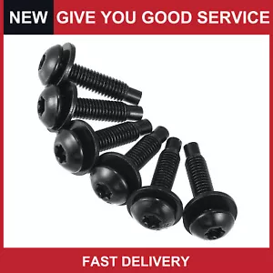 Pack of 2 for Jeep Wrangler 2007-2018 Extra Long Black 6pcs Hard Top Torx Screws - Foto 1 di 7