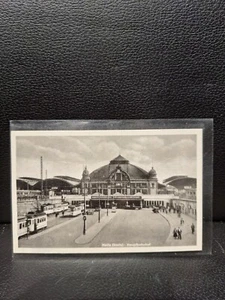 postkarte halle-saale hauptbahnhof - Picture 1 of 2