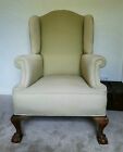 High Wing Back Armchair Claw & Ball feet , well made comfortable Antique Chair