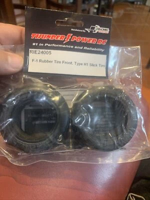 Thunder Power Rc F-1 Rubber Front BELTED Tire Type H1 (Slick Tire) RIE24005 - Image 1 of 4