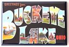 Greetings from Buckeye Lake Ohio FRIDGE MAGNET travel souvenir
