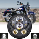 5.75" 5-3/4 Motorcycle Projector LED Light Headlight Halo Beam For Dyna Softail