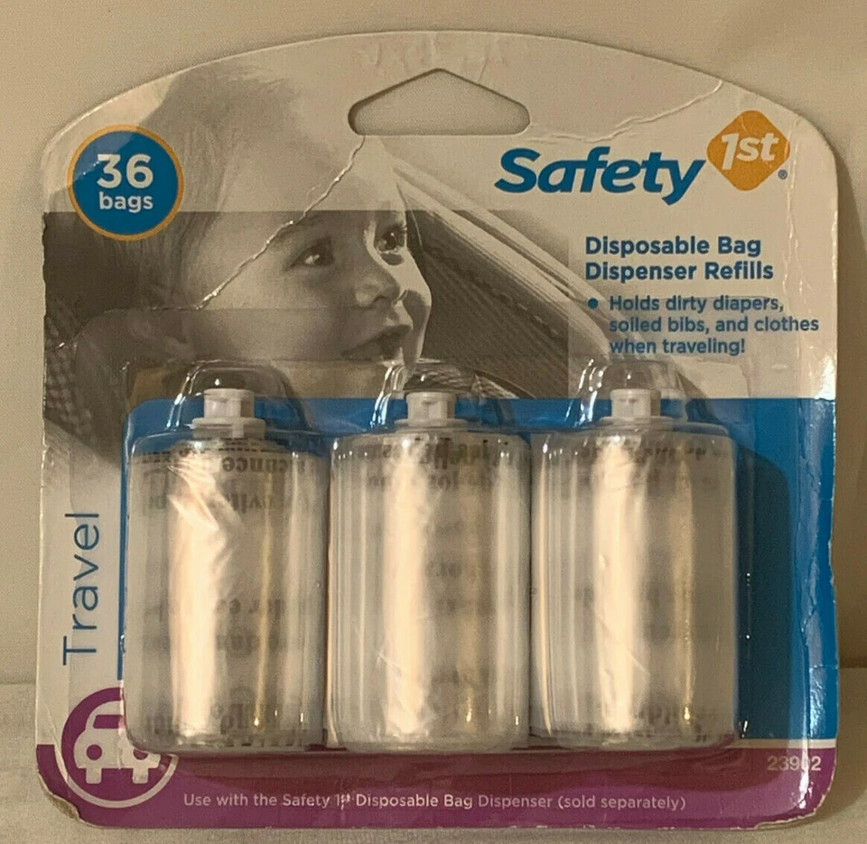 Rollos de recarga dispensador de bolsa de pañales desechables Safety 1st (3pk) Foto 1 de 2