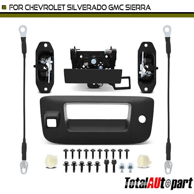 Kit de reconstrução de ferragens de tampa de caçamba de metal com cabo para Chevrolet Silverado 1500 2500 HD - Imagem 1 de 4