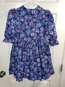 Vintage Purple Floral With Petticoat Little Star 6x Excellent Condition 1980’s - Picture 1 of 9
