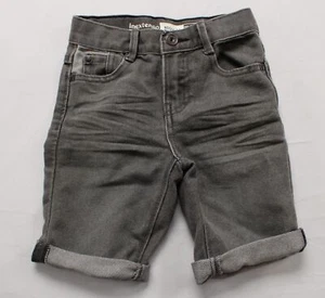 In Extenso Boys' Cuffed Cotton Regular Fit Denim Shorts DD7 Black Size 4 - Picture 1 of 4