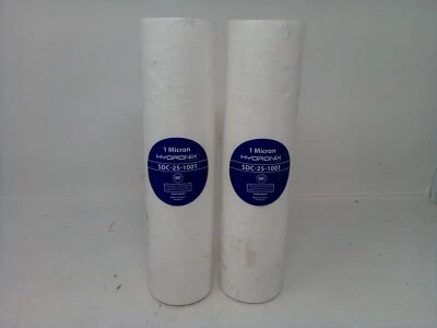 HYDRONIX 1 MICRON 10"x2.5" SEDIMENT FILTER NSF CERTIFIED - 2 FILTERS - Image 1 of 4