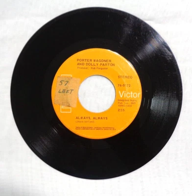 Porter Wagoner & Dolly Parton: Always, Always 1969 RCA 74-0172 2-S/2-S Press VG - Image 1 of 4