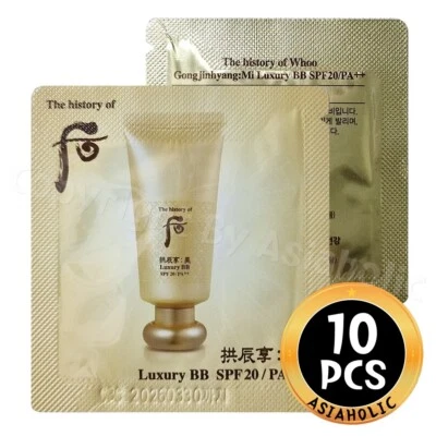 The history of Whoo Gongjinhyang:Mi Luxury BB Cream 1ml x 10pcs (10ml) Sample - Image 1 of 4