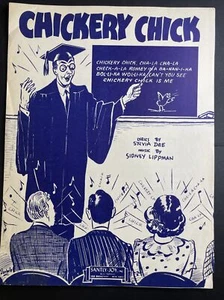 Chickery Chick Sylvia Dee Sidney Lippman 1945 Sheet Music Piano Saintly Joy Inc - Picture 1 of 4