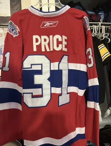 Carey Price #31 Montreal Canadiens NHL Jersey Reebok 100 Year Patch Size Large Cover
